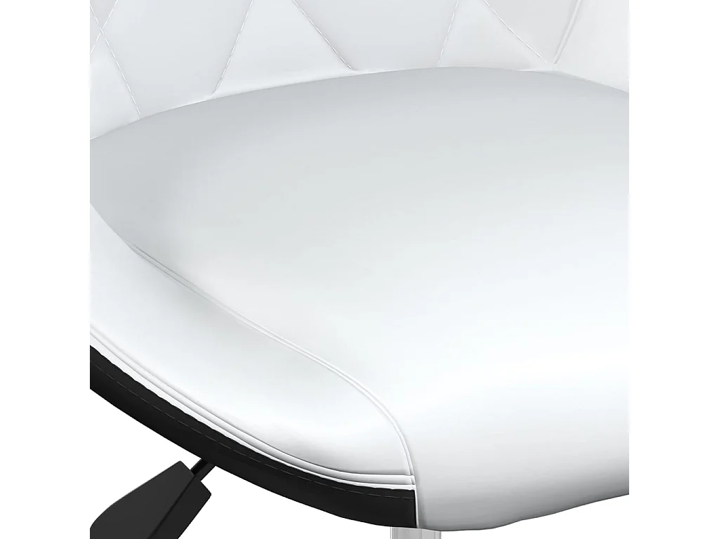 Tabourets de bar lot de 2 noir et blanc similicuir