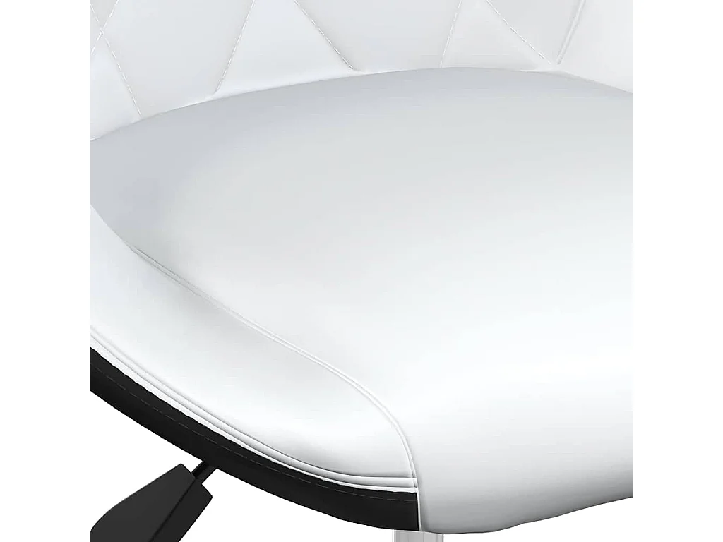 Tabourets de bar lot de 2 noir et blanc similicuir