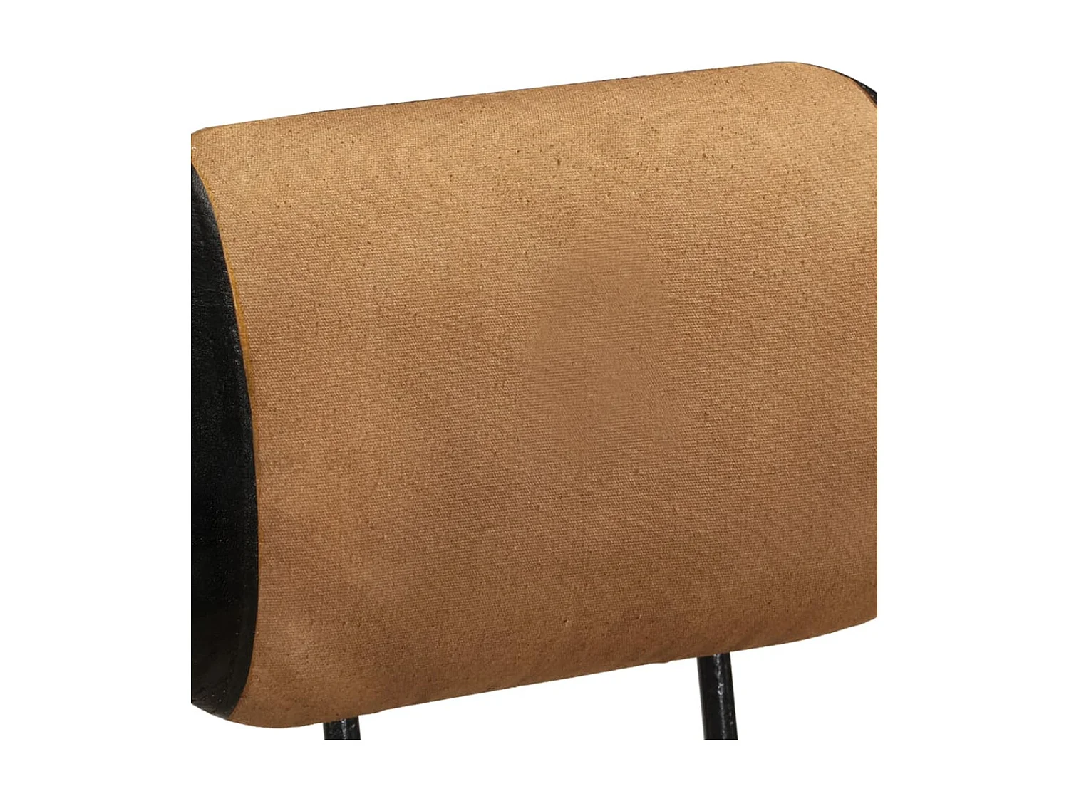 Tabouret de bar imprimé en toile lot de 2 cuir chèvre véritable