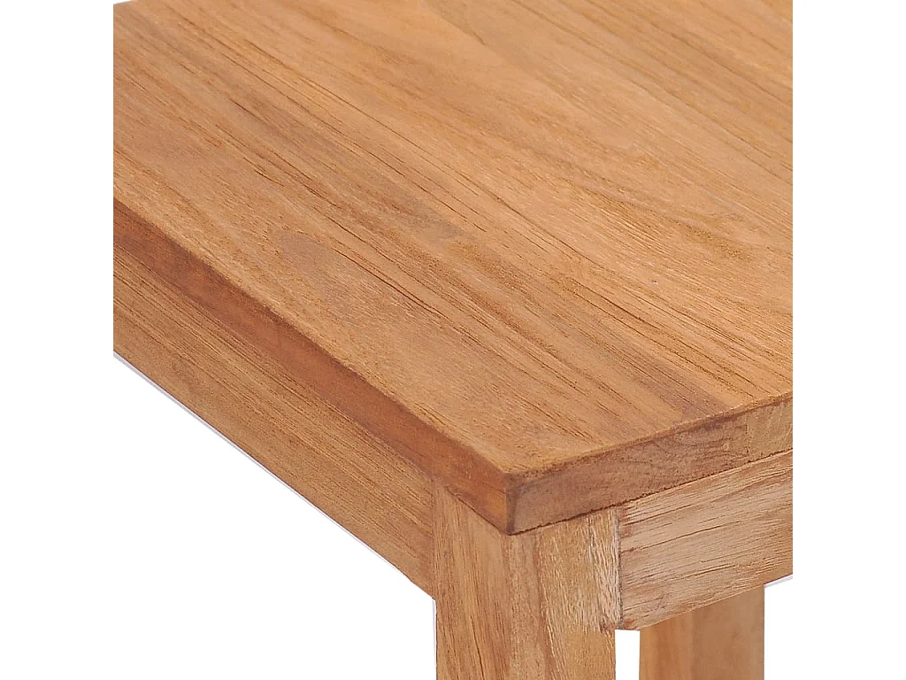 Sgabelli da Bar 4 pz in Legno Massello di Teak