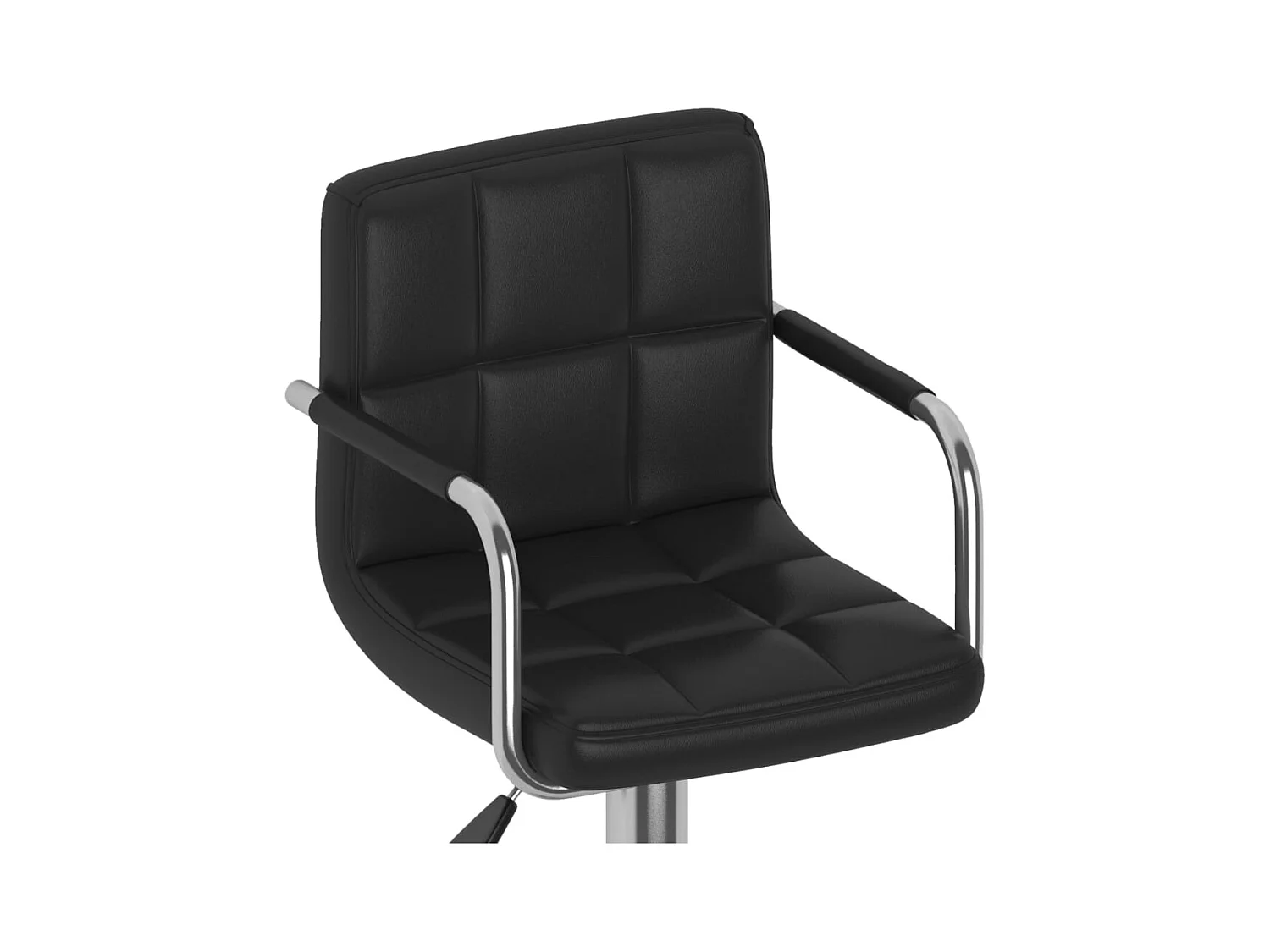 Barhocker 2 Stk. Schwarz Kunstleder