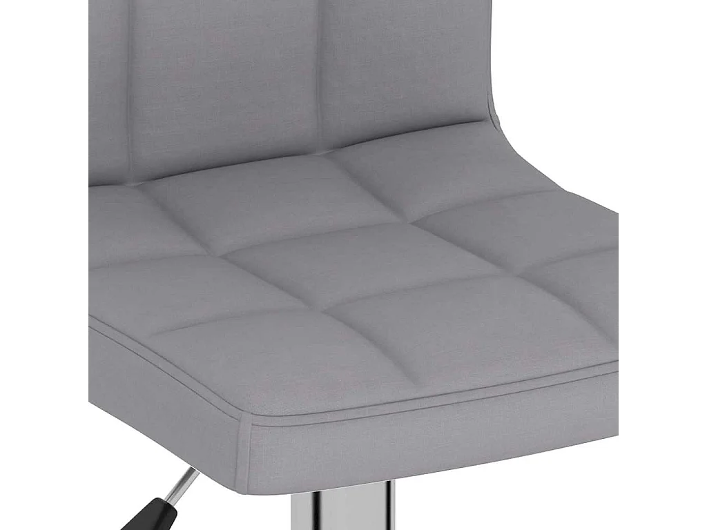 Barhocker 2 Stk. Hellgrau Stoff