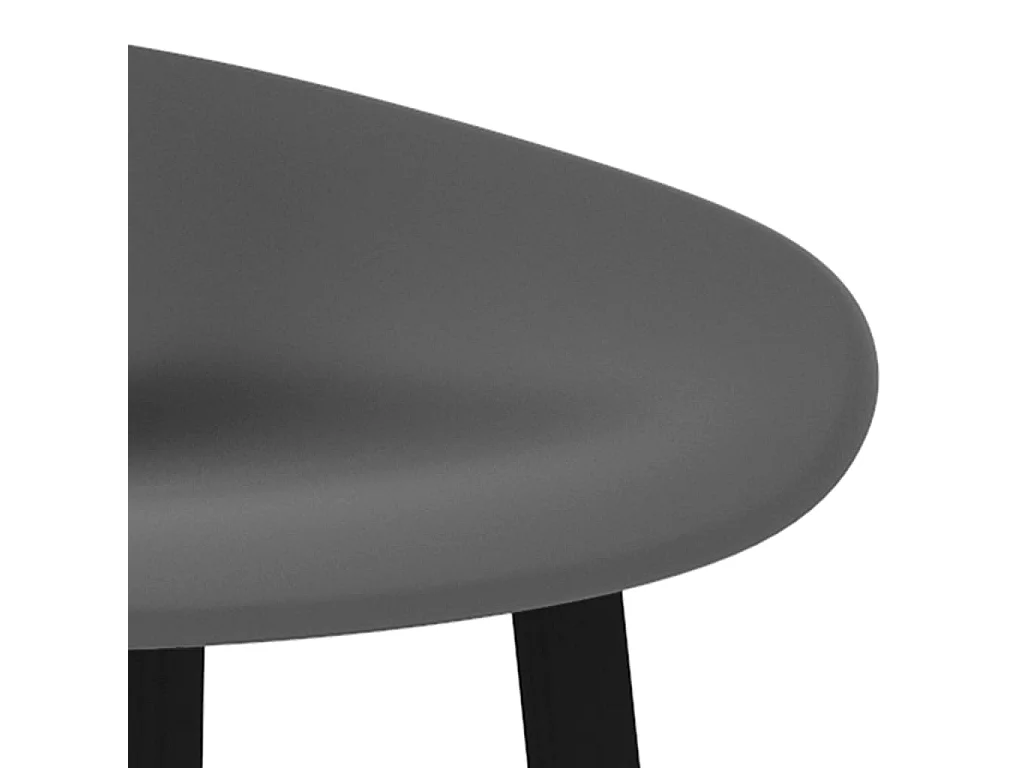 Barstoelen 2 st grijs