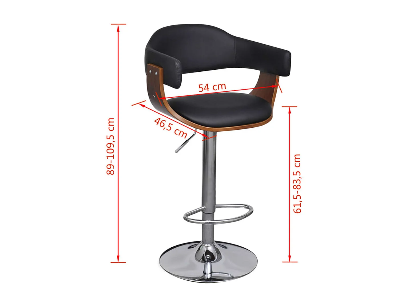 Barhocker 2 Stk. Kunstleder