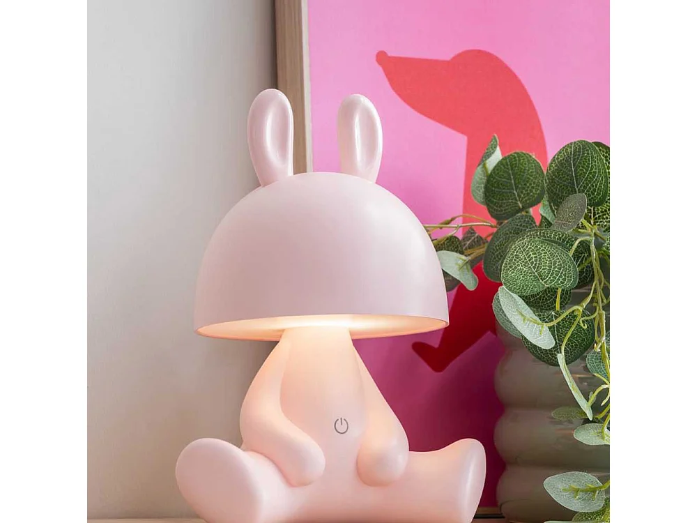 Tafellamp Bunny - Zachtroze