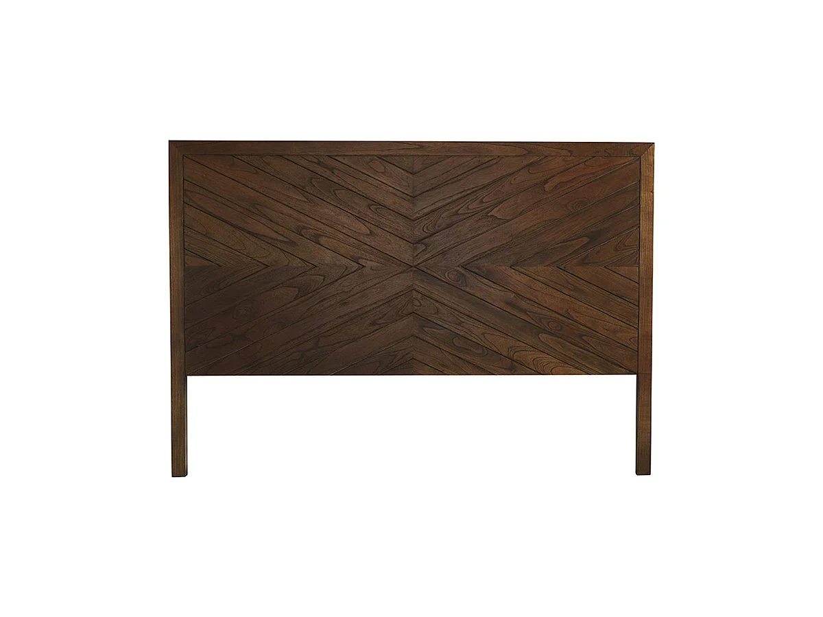 Tête de lit en bois massif finition noyer 160 cm
