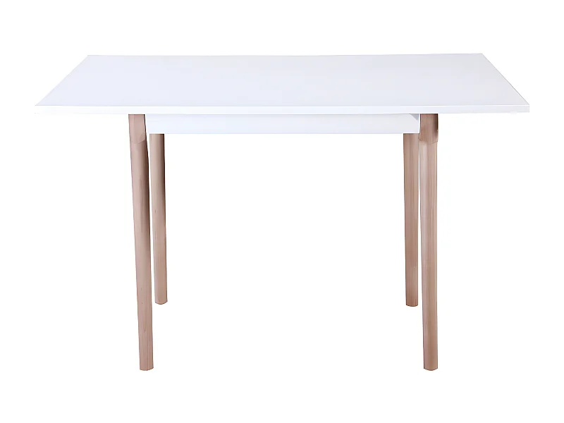 Mesa "Freddy" - 120 x 80 x 75 cm - Blanco lacado