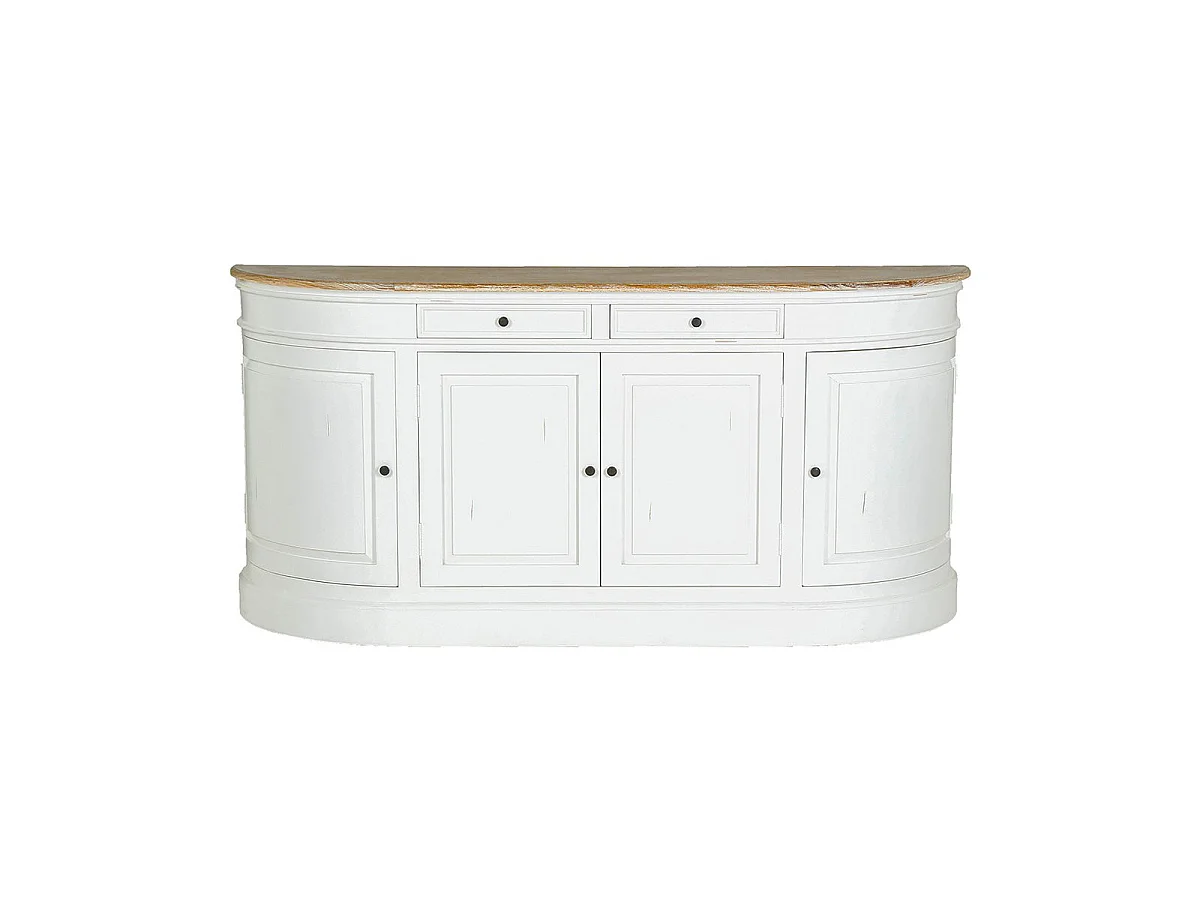 Aparador de madera de caoba y teca 4 puertas