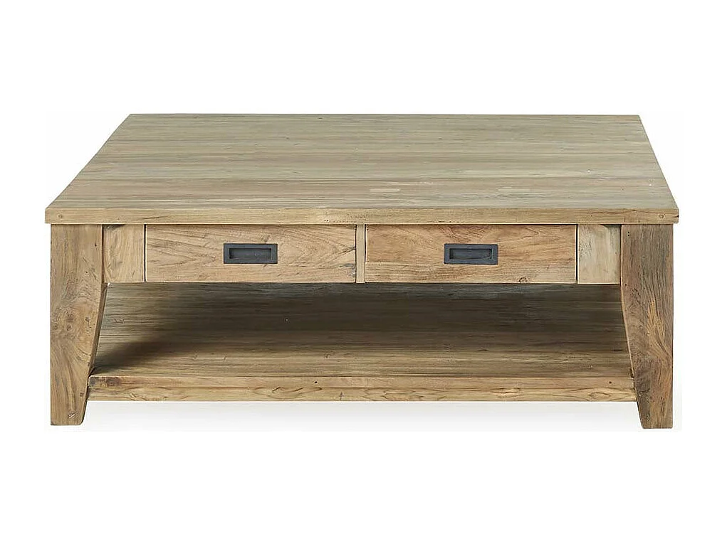 Tavolino in legno massello di teak riciclato