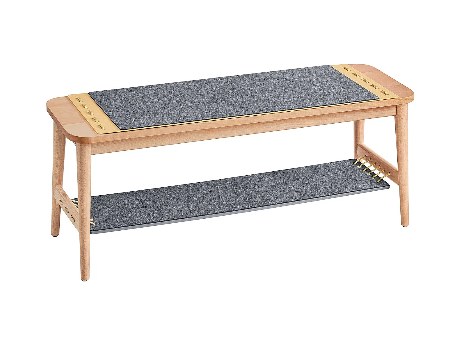 SoBuy HFSR01-N - Meuble à chaussures moderne gris naturel L110.0cm x L37.0cm x H44.5cm