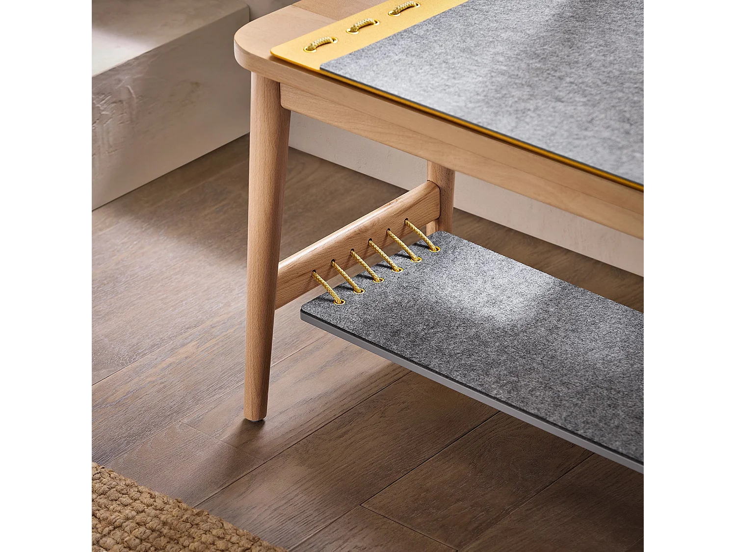 SoBuy HFSR01-N - Meuble à chaussures moderne gris naturel L110.0cm x L37.0cm x H44.5cm