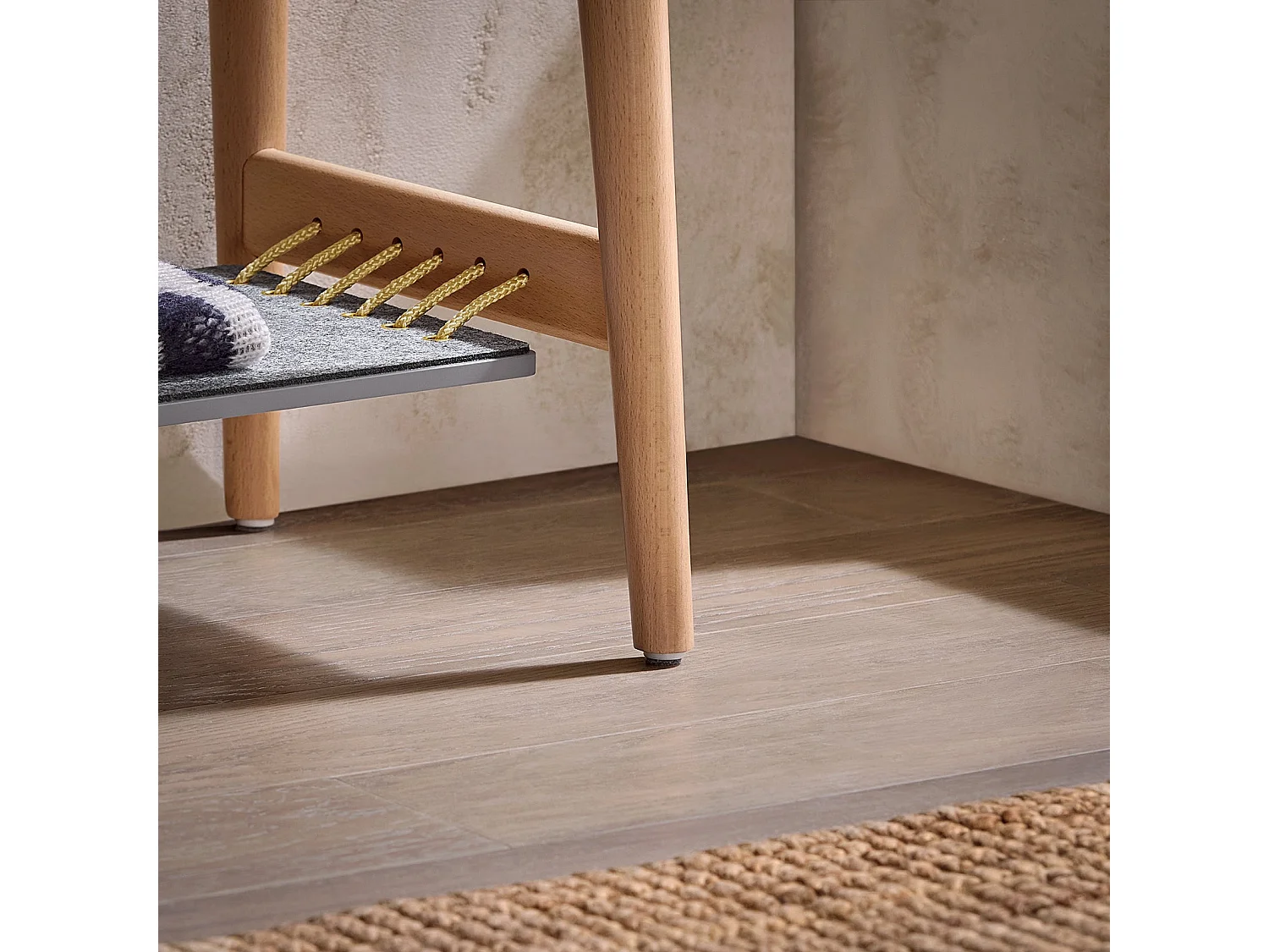 SoBuy HFSR01-N - Meuble à chaussures moderne gris naturel L110.0cm x L37.0cm x H44.5cm