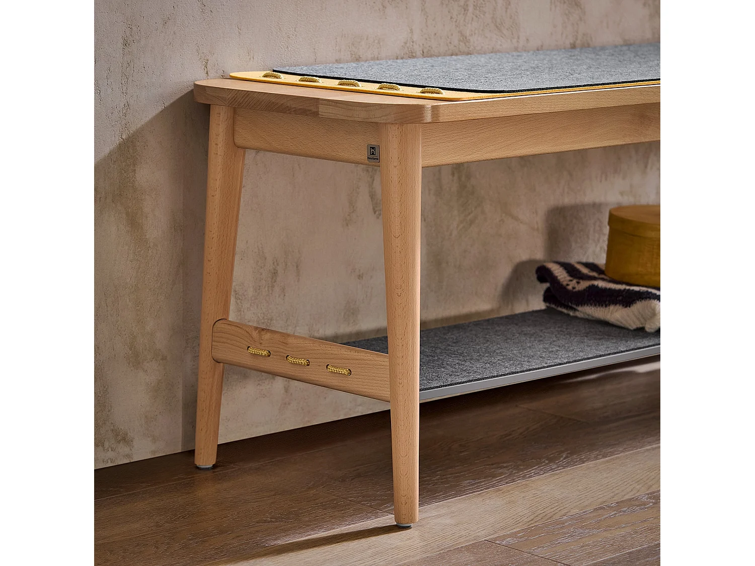 SoBuy HFSR01-N - Meuble à chaussures moderne gris naturel L110.0cm x L37.0cm x H44.5cm