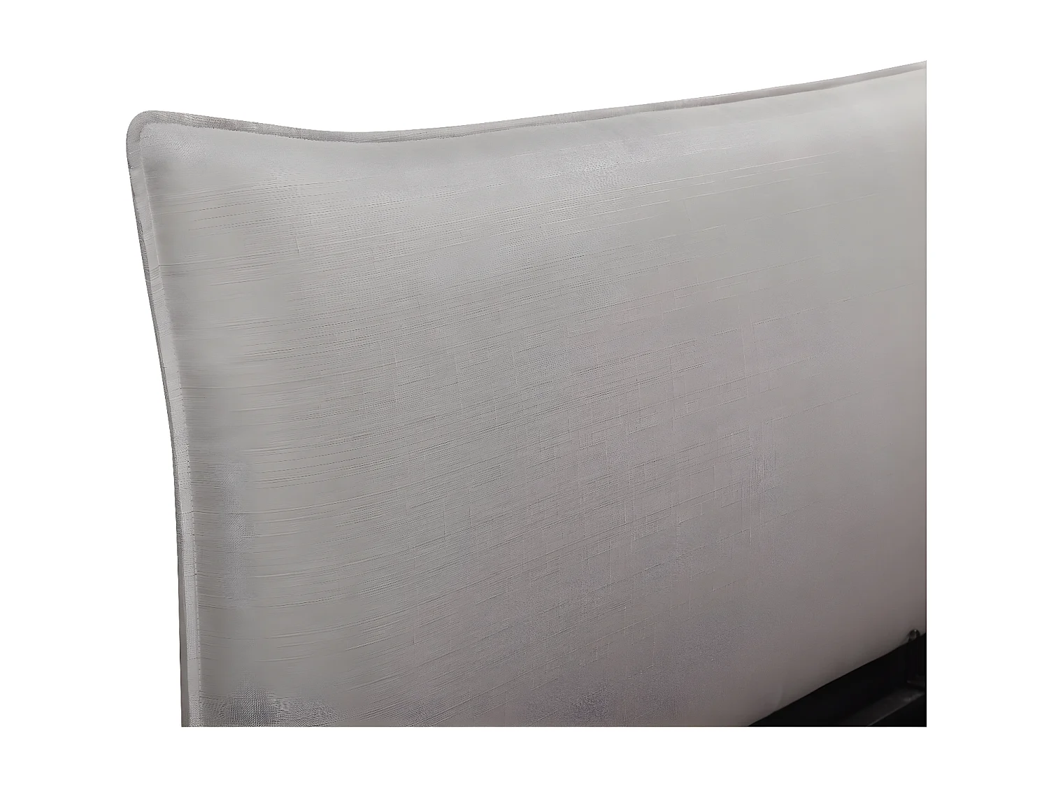 Cama doble con almacenaje "Megeve" 160 x 200 cm - Gris