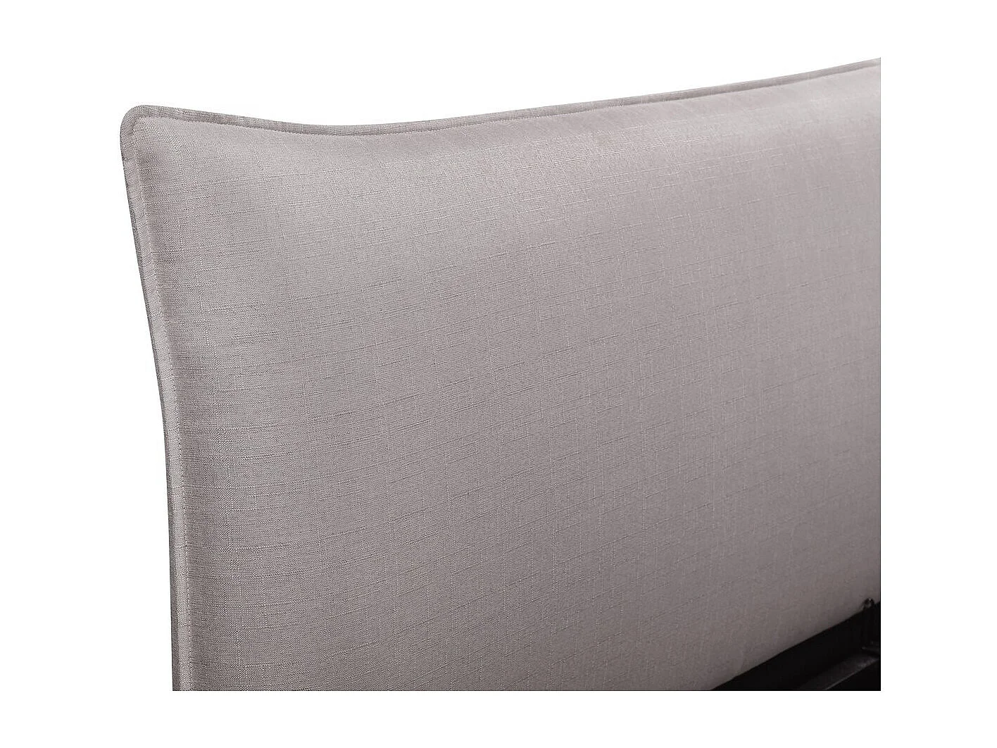 Lit coffre double "Megeve" 140 x 200 cm - Gris