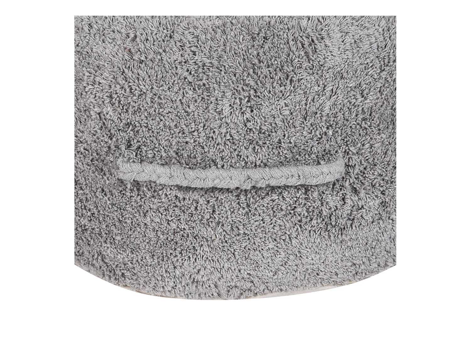 Puf KANDHKOT Bawełna Szary 50 cm 50 cm 35 cm