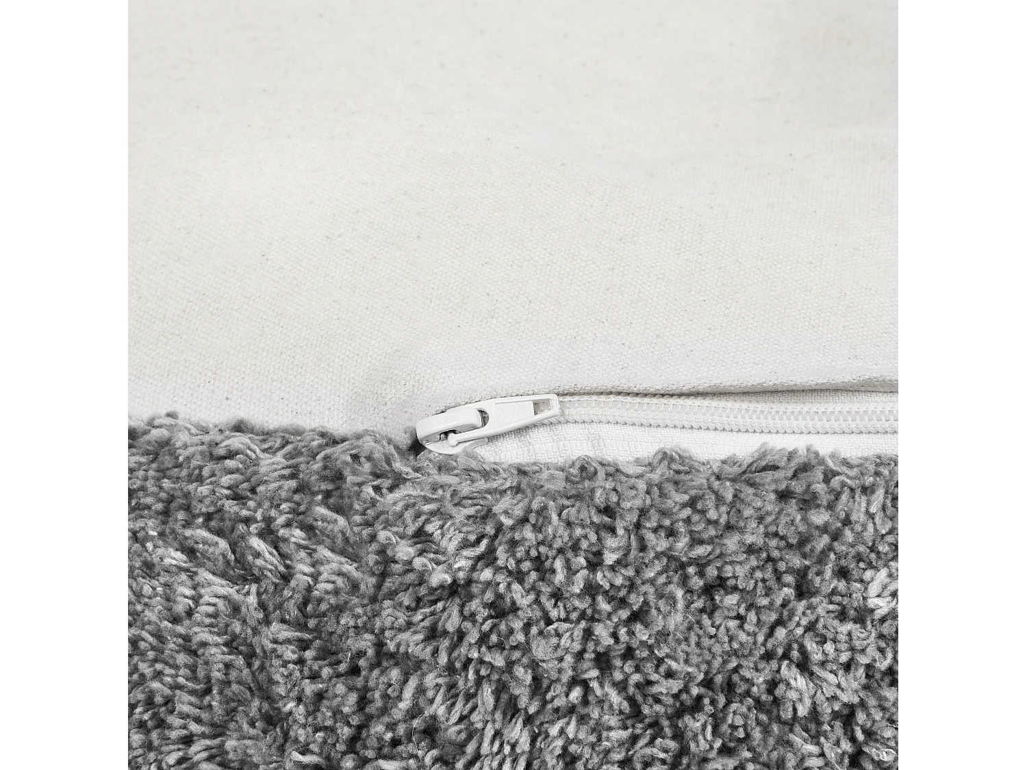 Pouf KANDHKOT Coton Gris