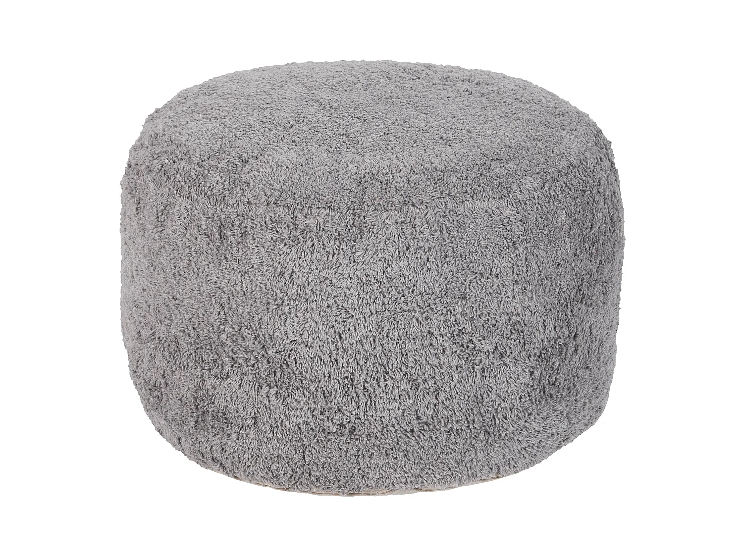 Pouf KANDHKOT Baumwolle Grau 50 cm 50 cm 35 cm
