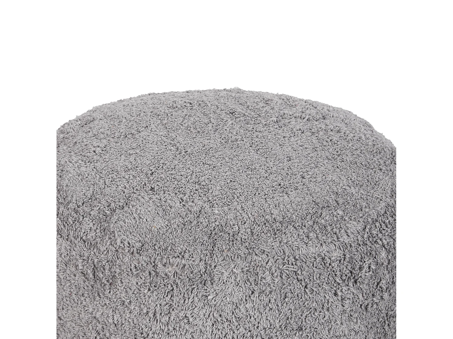 Pouf KANDHKOT Baumwolle Grau 50 cm 50 cm 35 cm