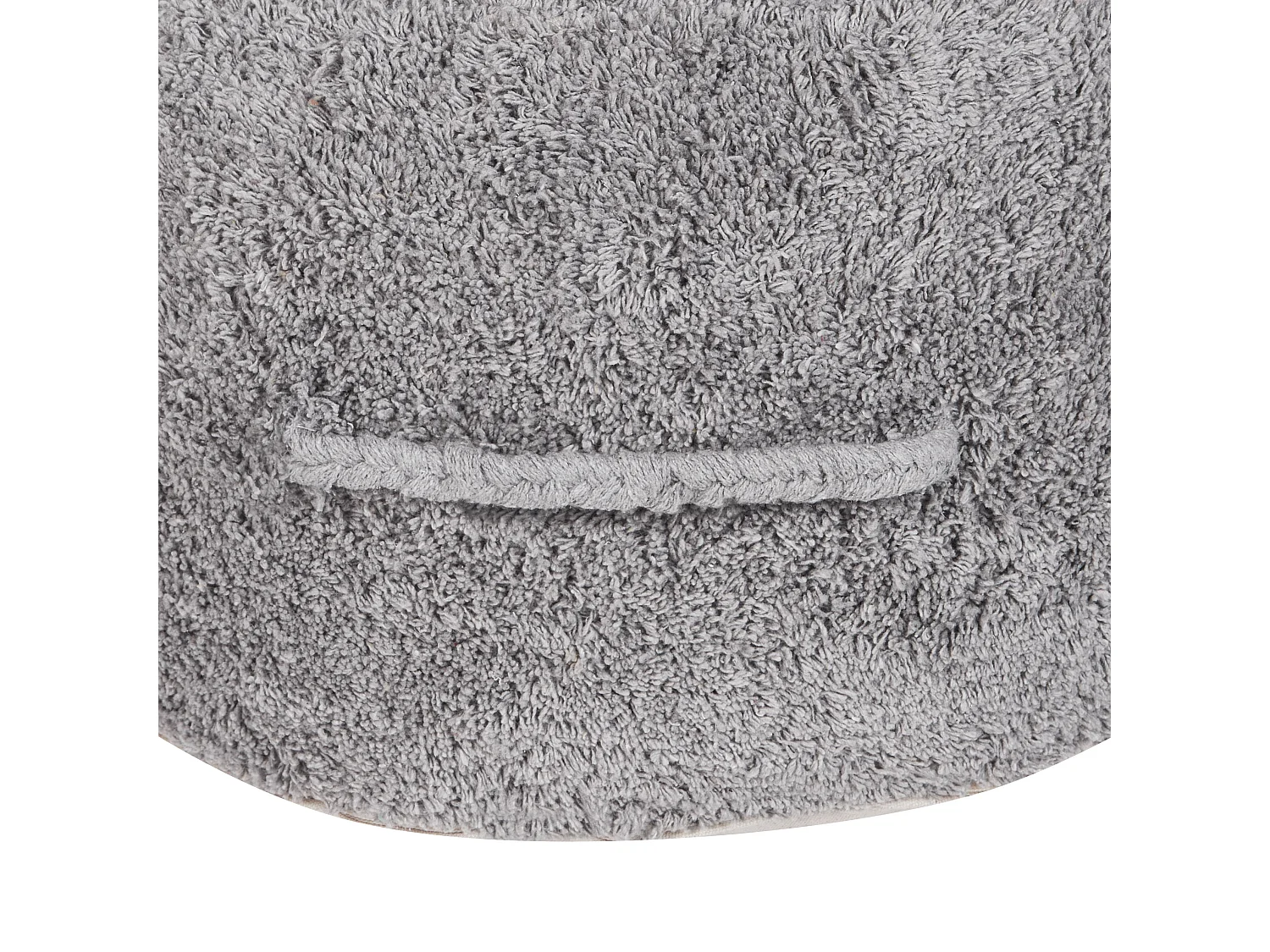 Pouf KANDHKOT Baumwolle Grau 50 cm 50 cm 35 cm