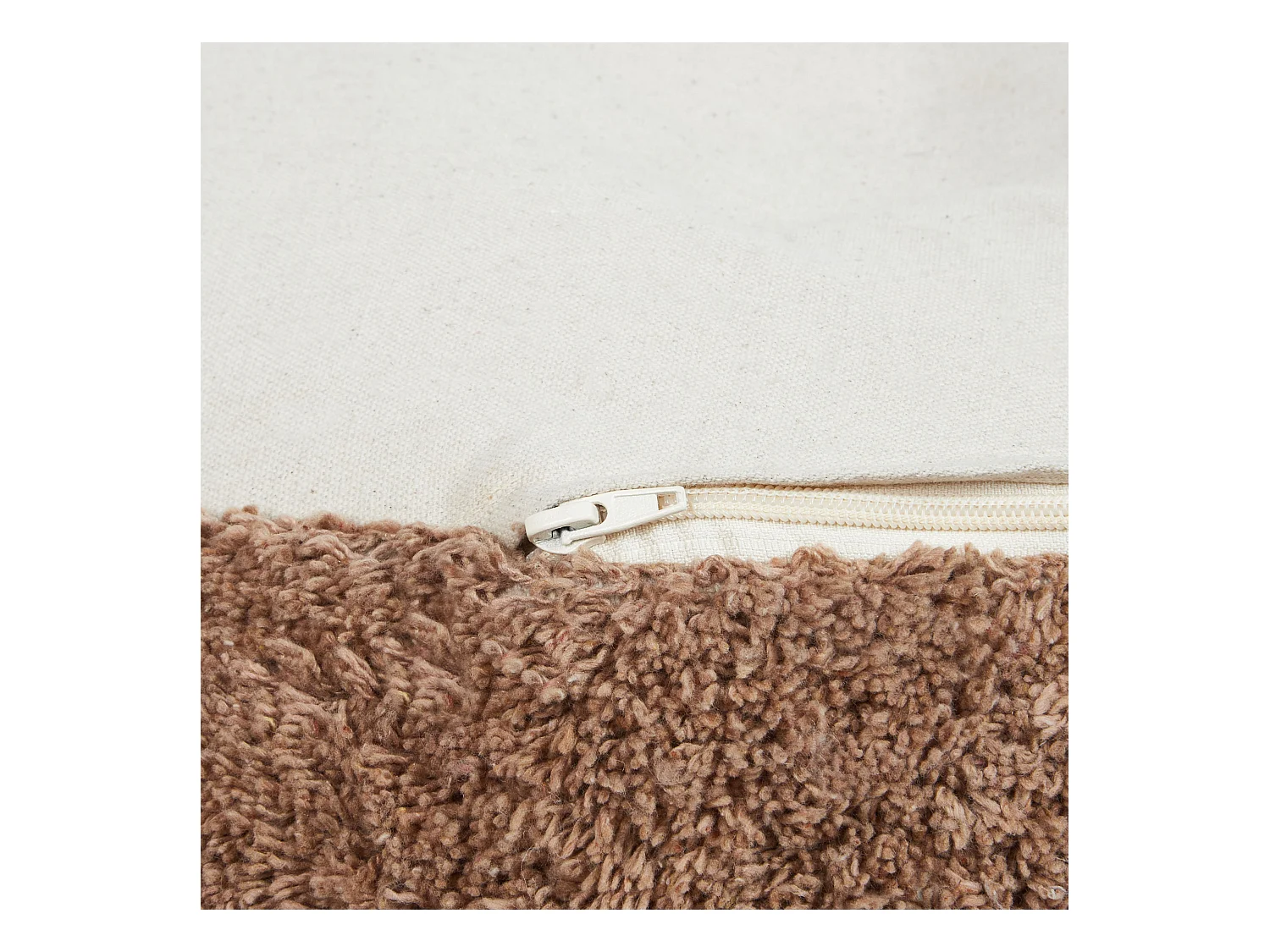 Poef KANDHKOT Katoen Bruin 50 cm 50 cm 35 cm