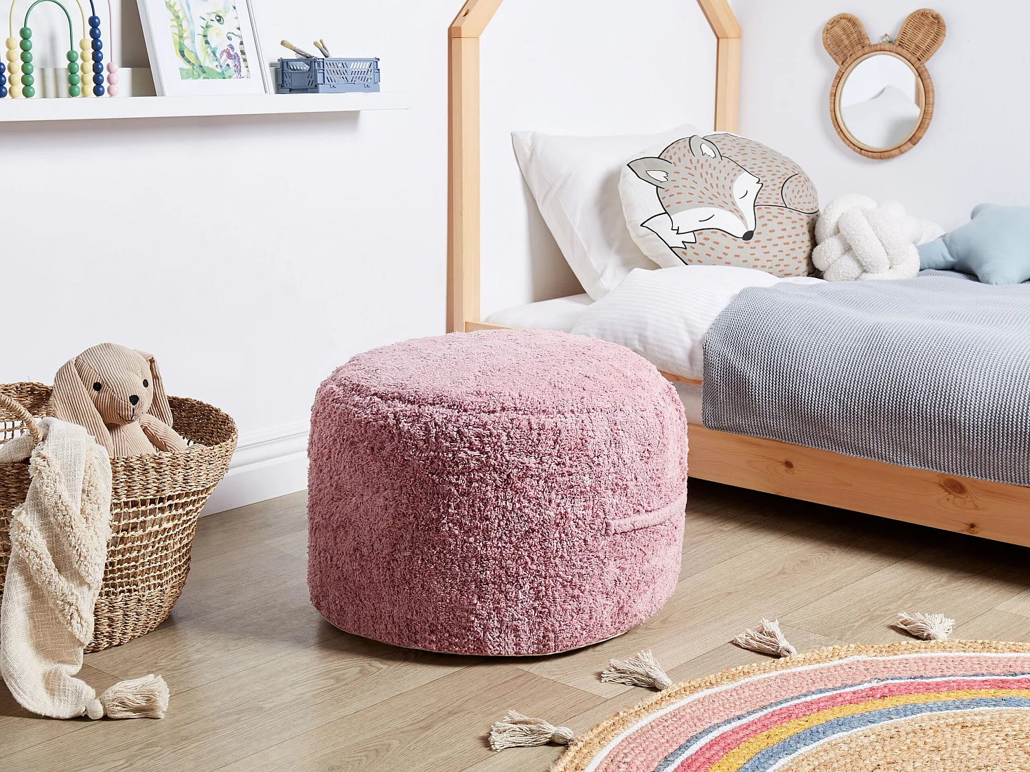 Pouf KANDHKOT Coton Rose