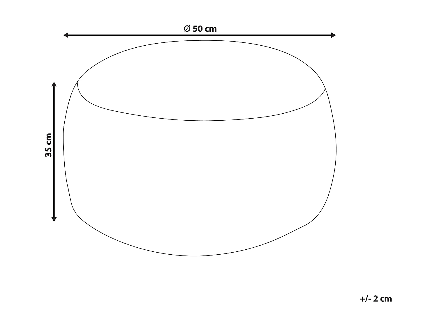 Puf KANDHKOT Bawełna Różowy 50 cm 50 cm 35 cm
