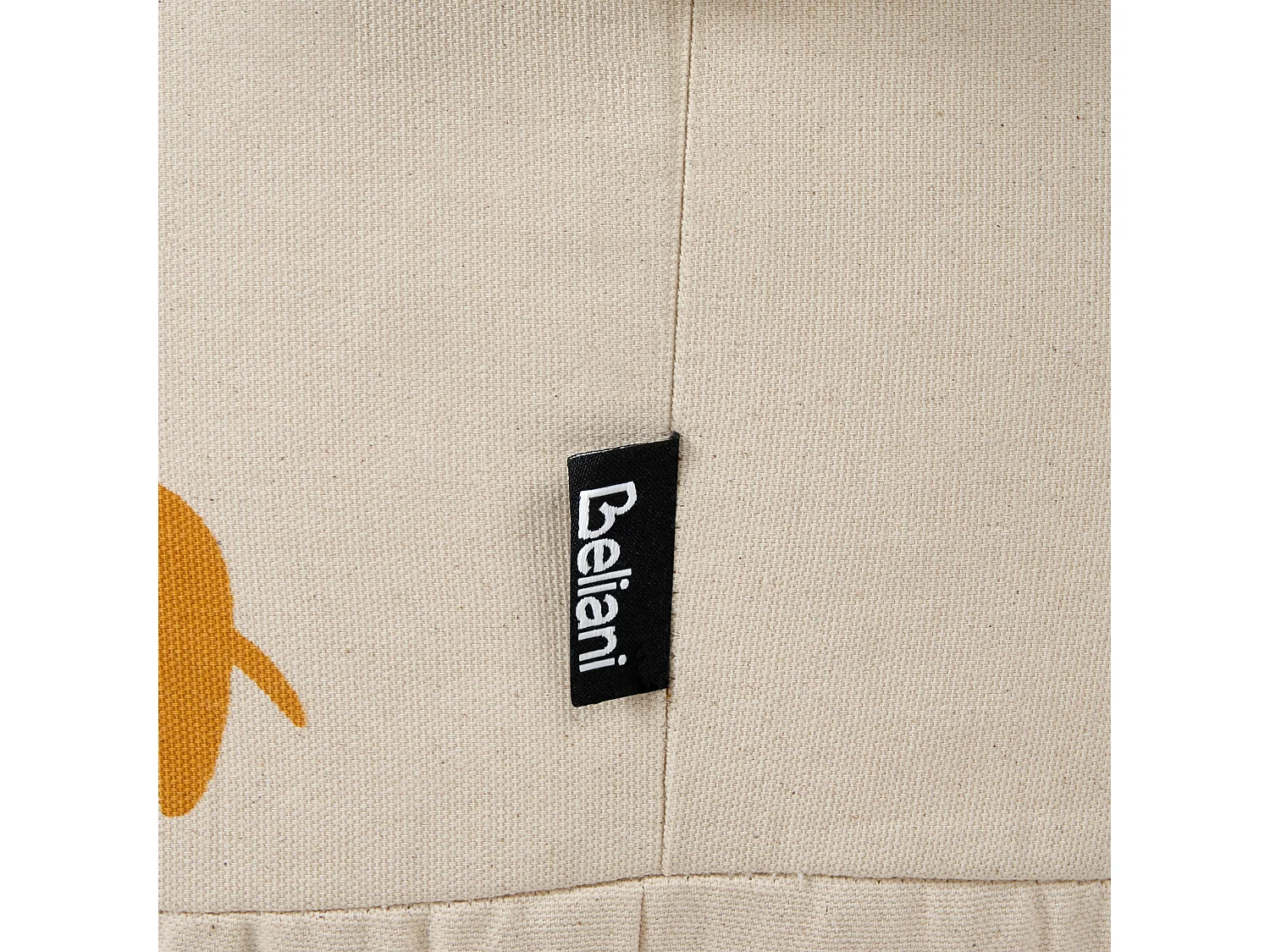 Kinderpoef KARTEE Katoen Beige 45 cm 45 cm 25 cm
