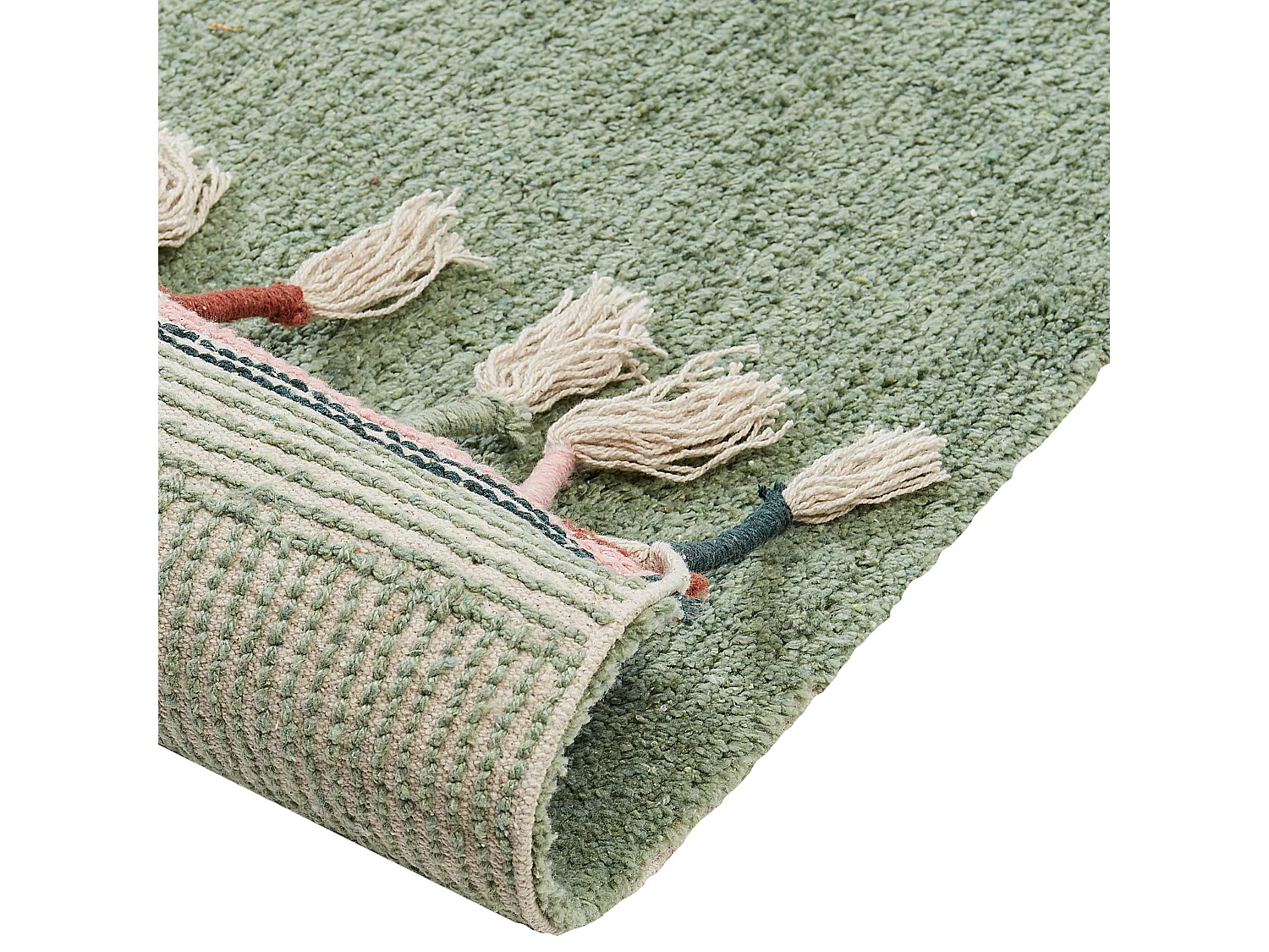 Tappeto cotone verde 140 x 200 cm CAPARLI