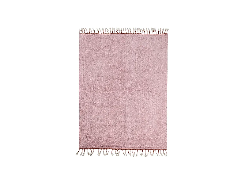 Baumwollteppich 140 x 200 cm Rosa CAPARLI