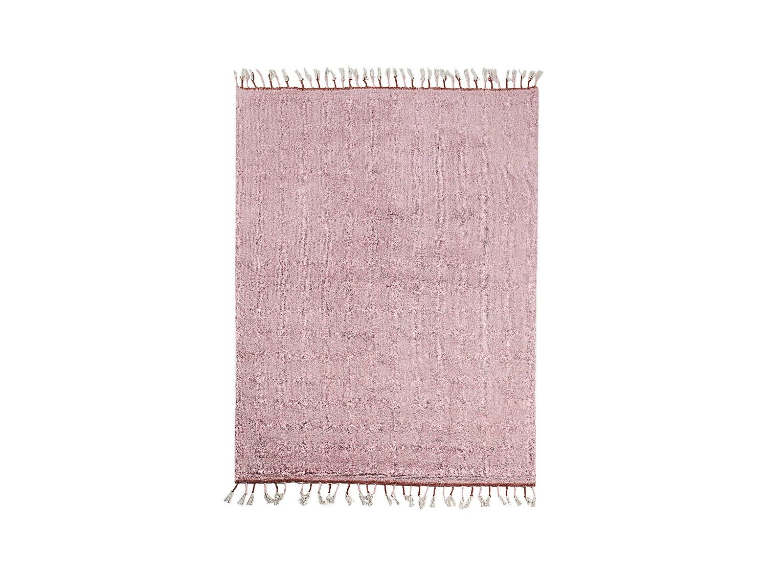 Tappeto cotone rosa 140 x 200 cm CAPARLI