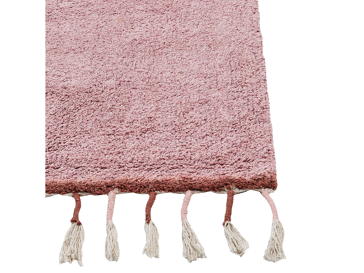 Vloerkleed katoen roze 140 x 200 cm CAPARLI