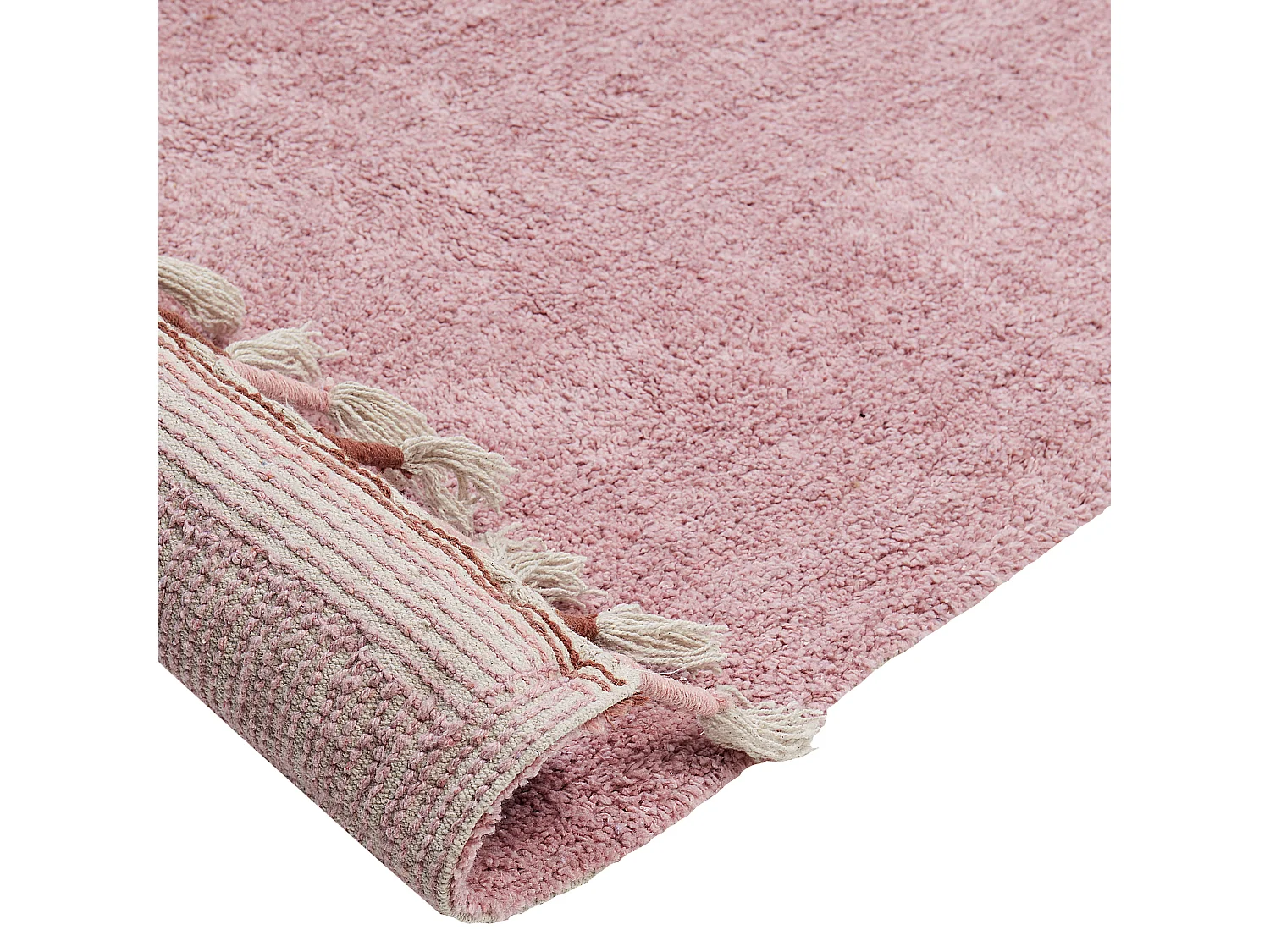 Tapis en coton 140 x 200 cm rose CAPARLI