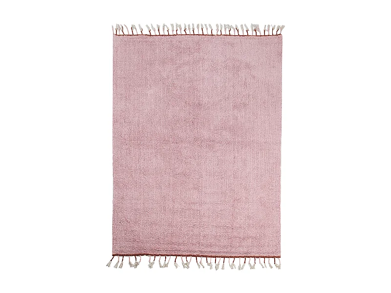 Tappeto cotone rosa 140 x 200 cm CAPARLI