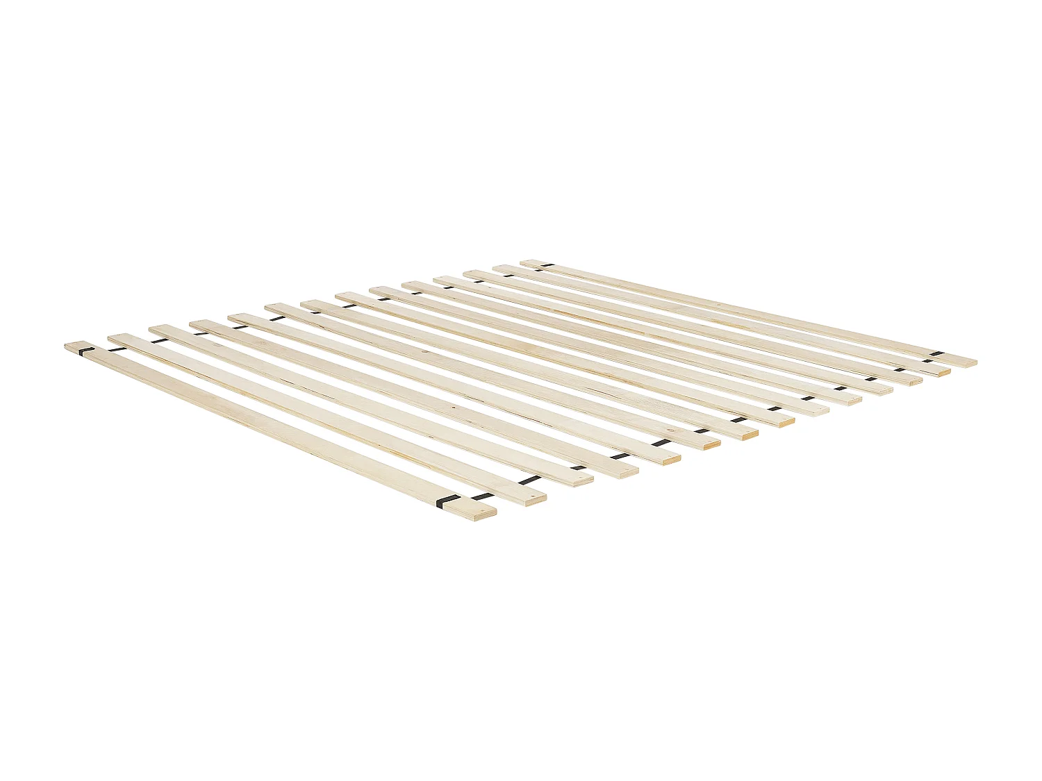 Lit avec sommier Rotin BOUSSICOURT 140 x 200 cm Marron foncé