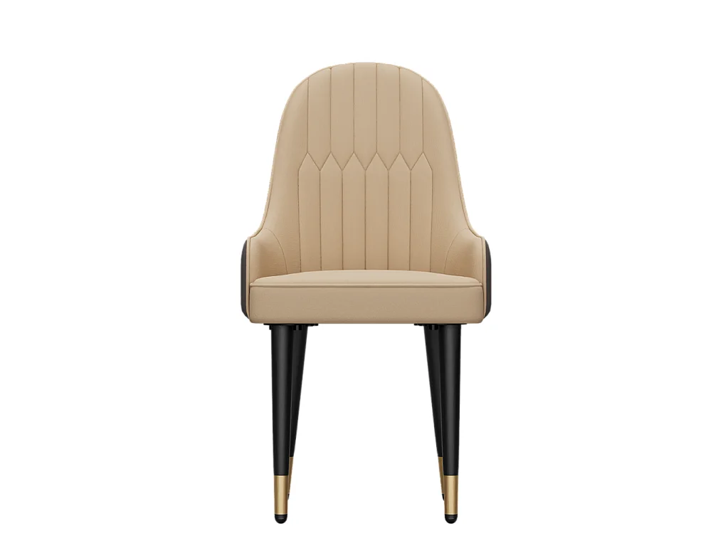 Chaises de Salle à Manger Lot de 2 Chaise de Cuisine Confortable Fauteuil de Table à Manger en Cuir 52x49x90cm - Crème Blanc