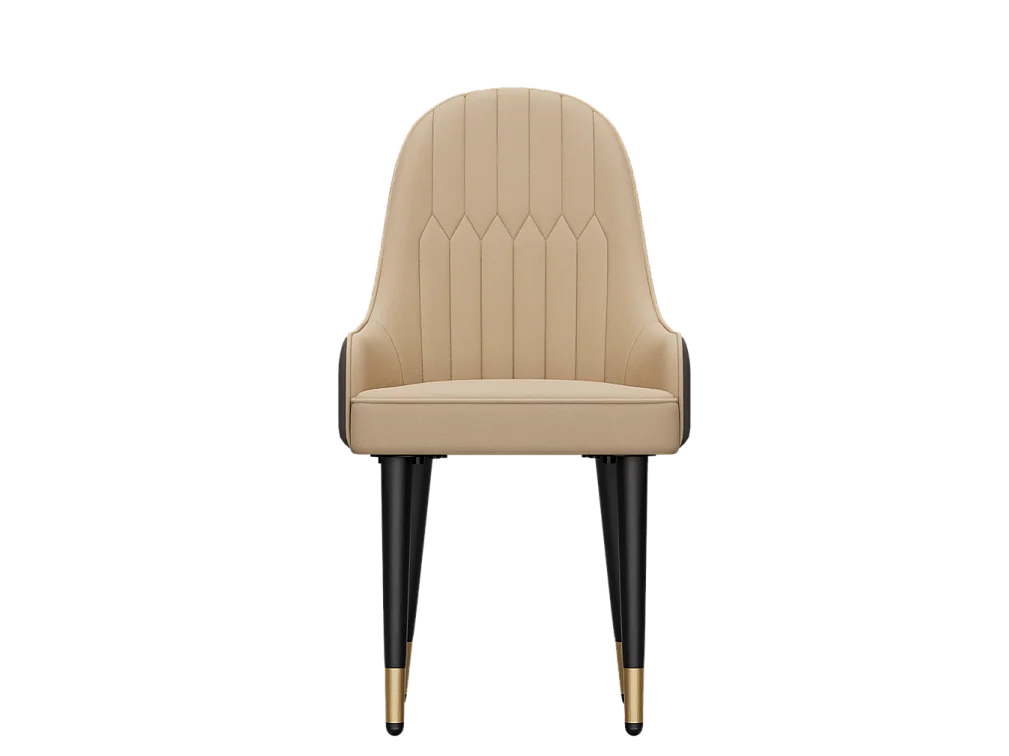 Sillas de comedor juego de 2 sillas de cocina cómodas sillones de mesa de comedor en cuero 52x49x90cm - Crema blanco