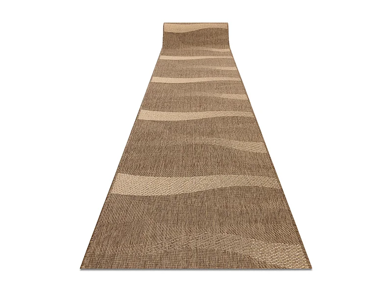 TAPIS DE COULOIR SIZAL FLOORLUX modèle 20212 café / mais 80x210 cm