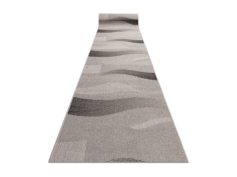 Läufer SIZAL FLOORLUX Modell 20212 silver / black 100x160 cm