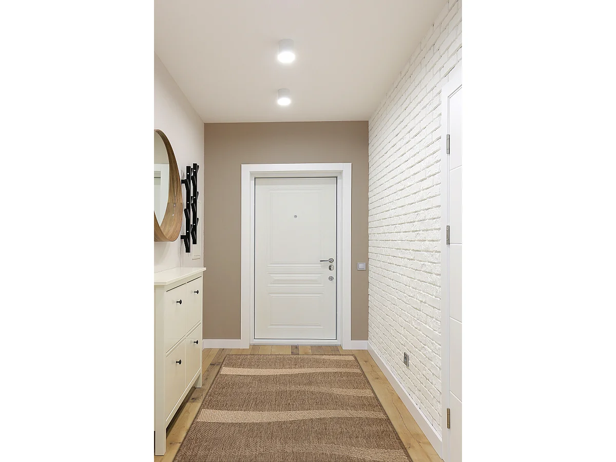 TAPIS DE COULOIR SIZAL FLOORLUX modèle 20212 café / mais 80x340 cm