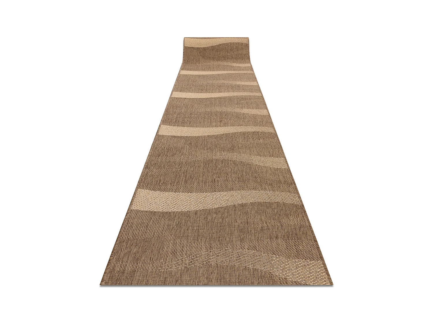 TAPIS DE COULOIR SIZAL FLOORLUX modèle 20212 café / mais 80x190 cm