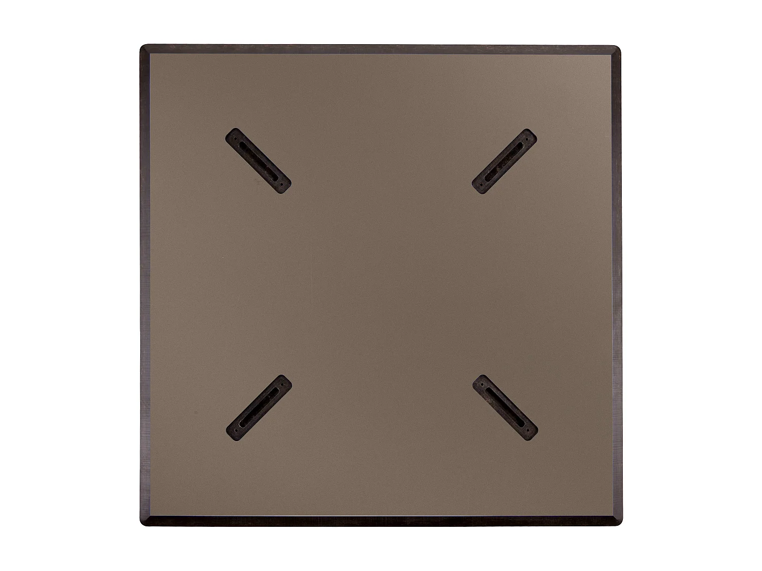 60x60 cm taupe verstelbare tafel met 2 taupe fauteuils