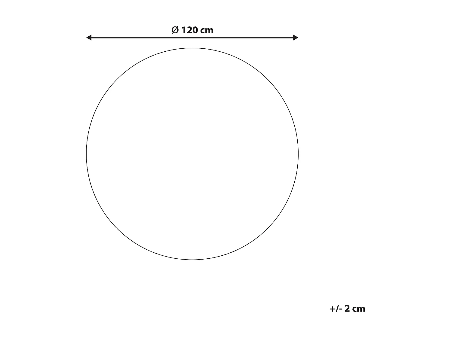Tapete redondo em algodão azul ø 120 cm VURGUN