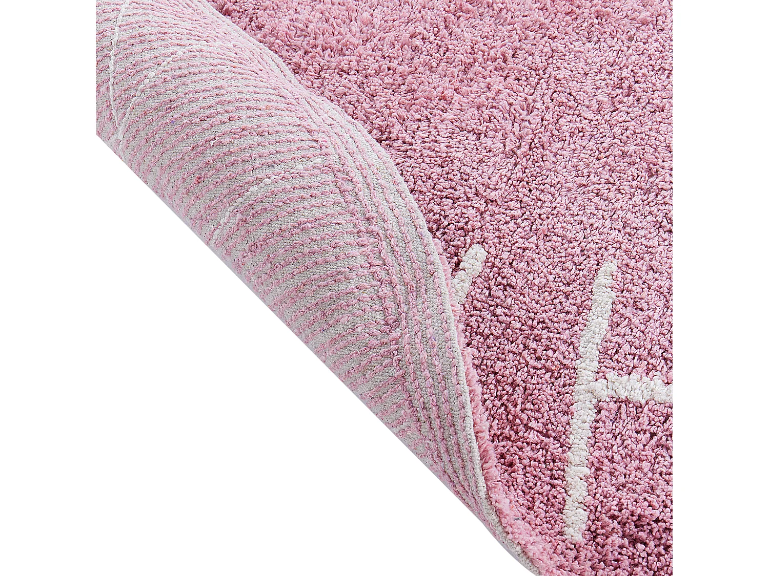 Vloerkleed katoen roze ⌀ 120 cm VURGUN