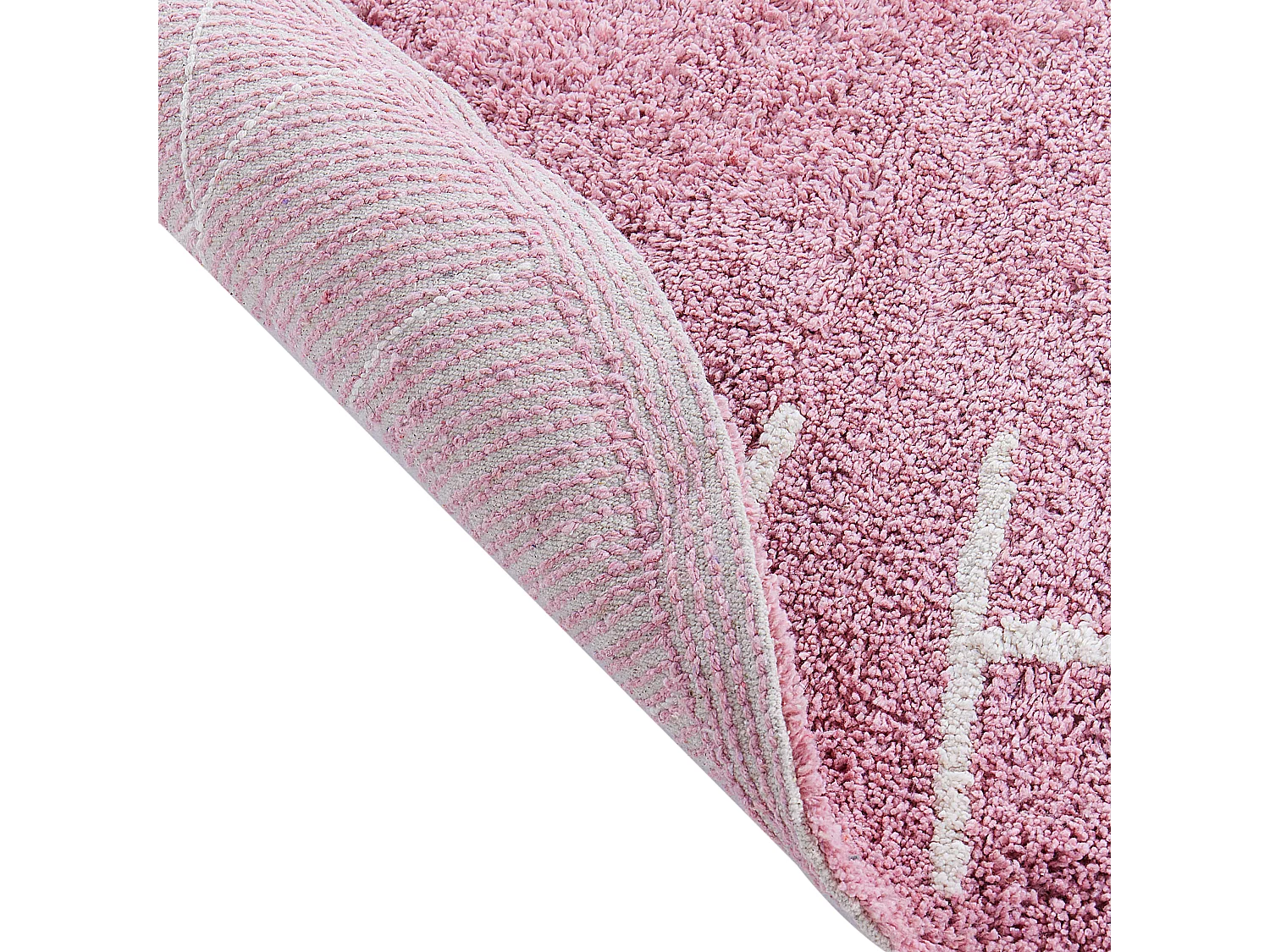 Vloerkleed katoen roze ⌀ 120 cm VURGUN