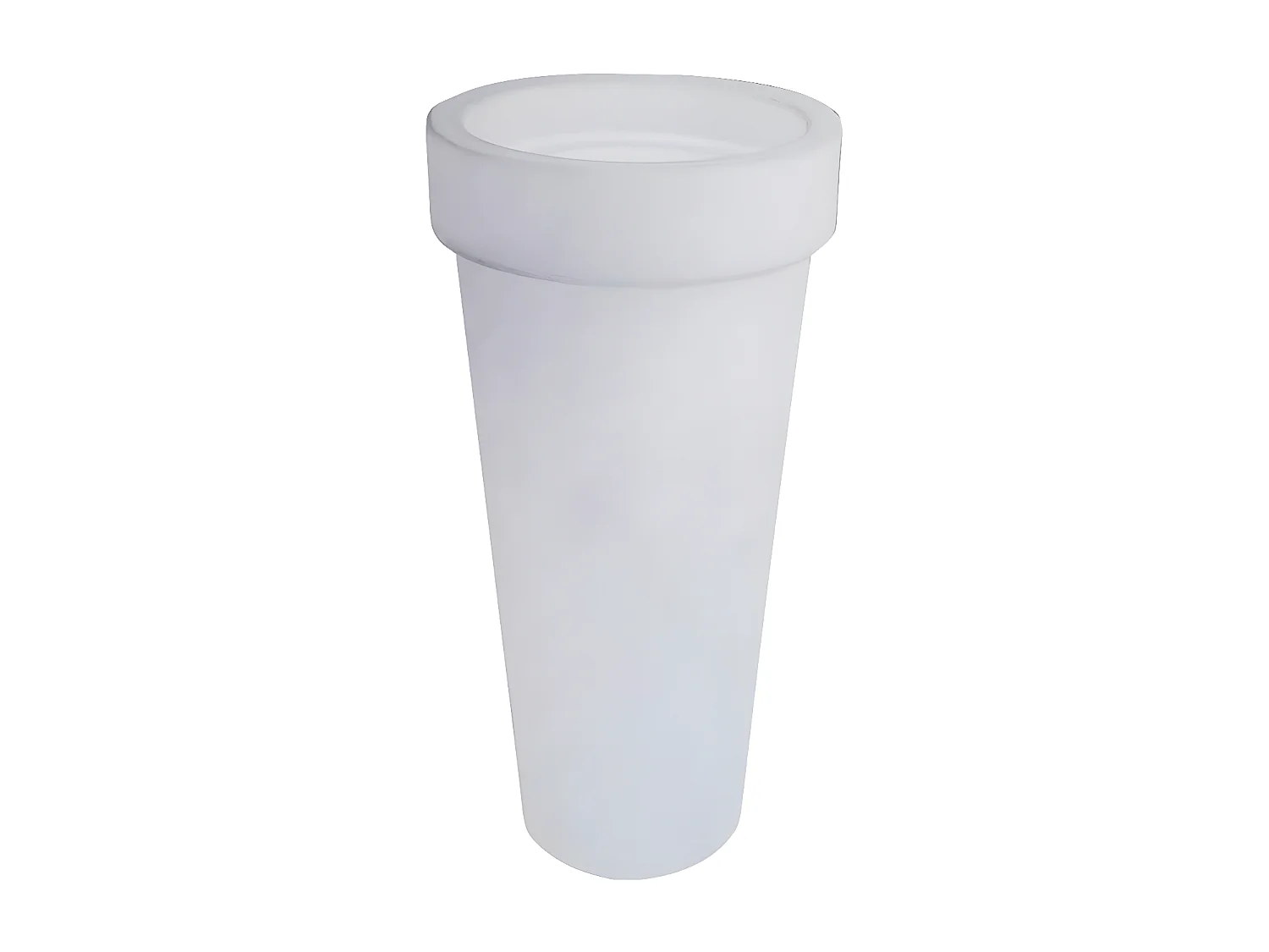 Vaso luminoso LED "Rosa 2" para jardim, varanda e terraço - 15 cores disponíveis, controle remoto