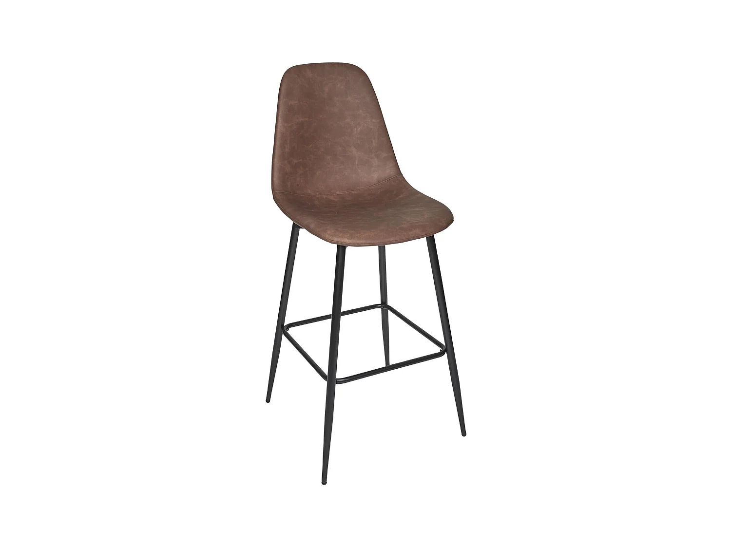 Chaise De Bar Amber Marron - Lot De 2 Marron