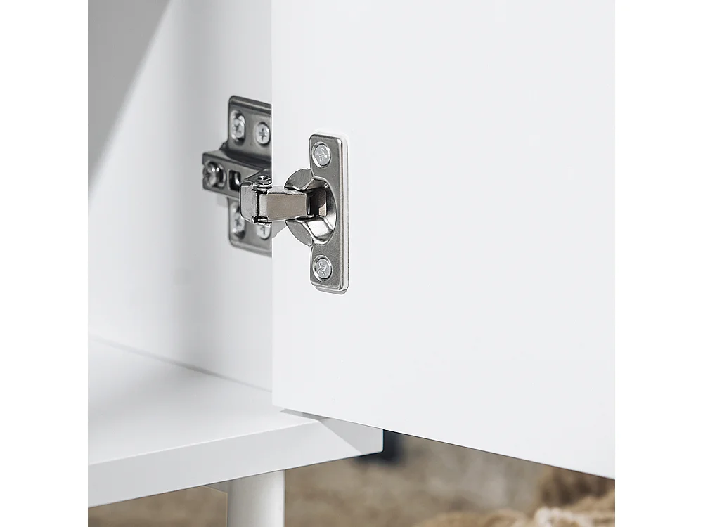 SoBuy FBT124-W Table de Chevet, Table de Nuit, Table d'Appoint, Bout de Canapé