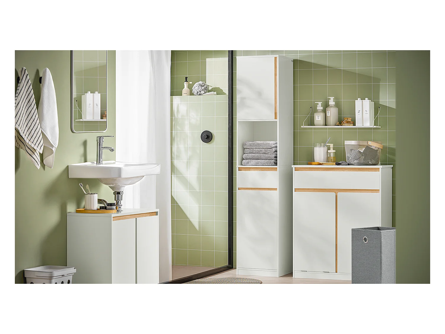 SoBuy Wäscheschrank BZR79-W
