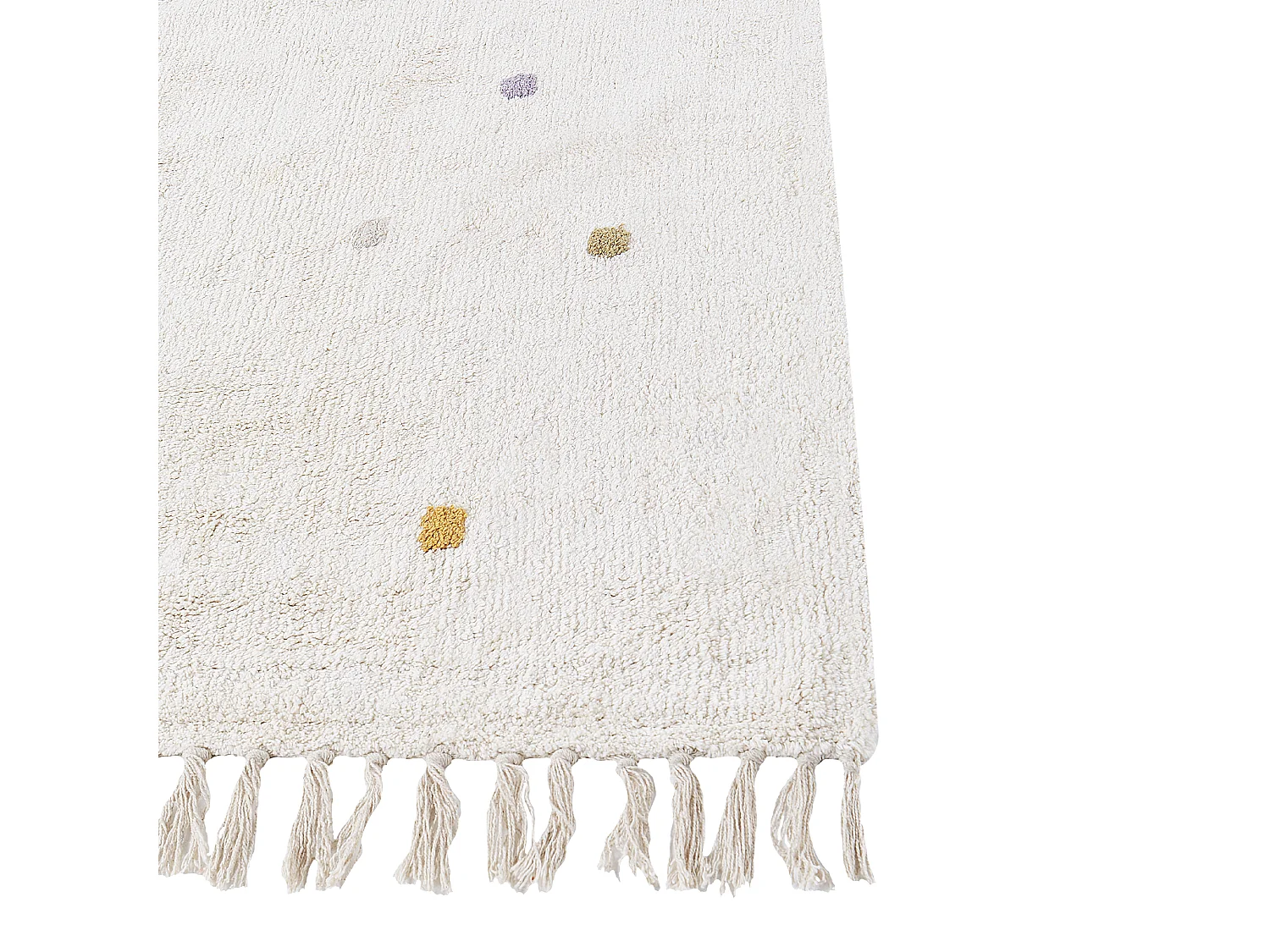 Tapis ASTAF Blanc cassé 140 x 200 cm Coton